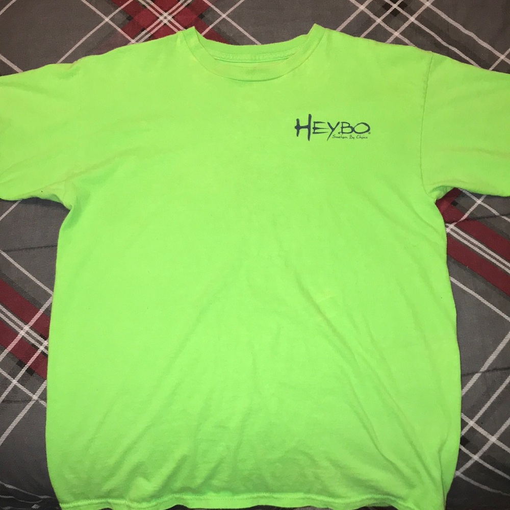 HEYBO T-shirt for sale. Worn a couple of times.
